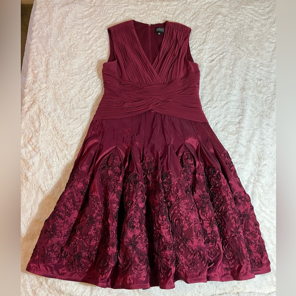 Adrianna Pappel red party dress. Size 14P.